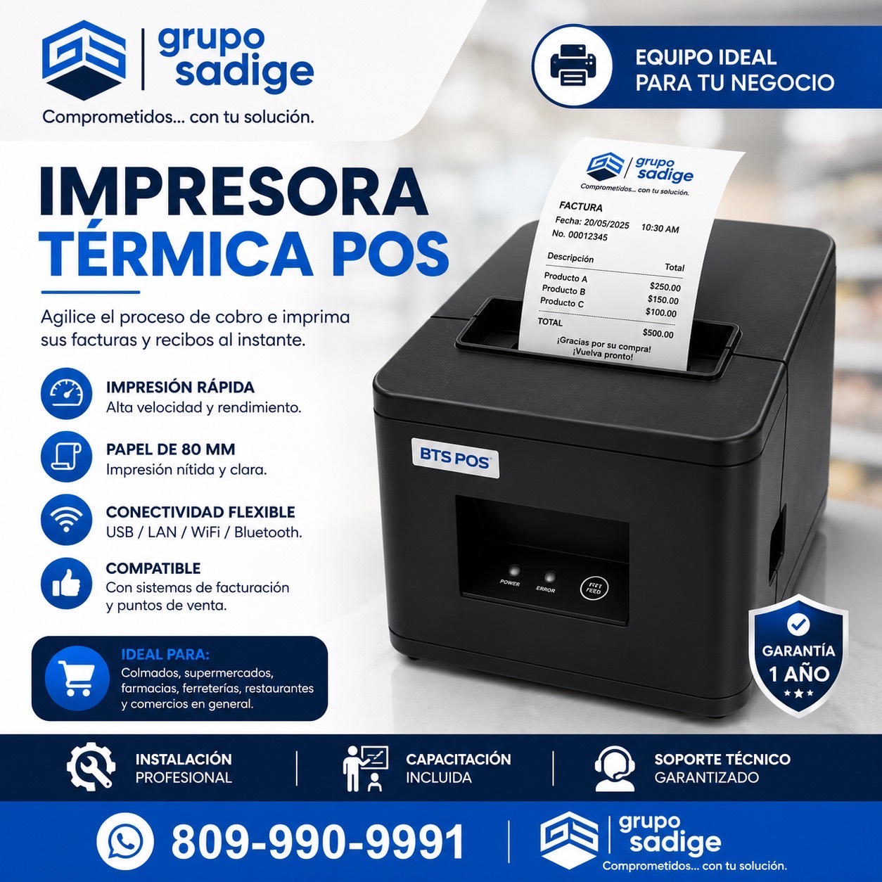 Imagen de Impresora térmica POS